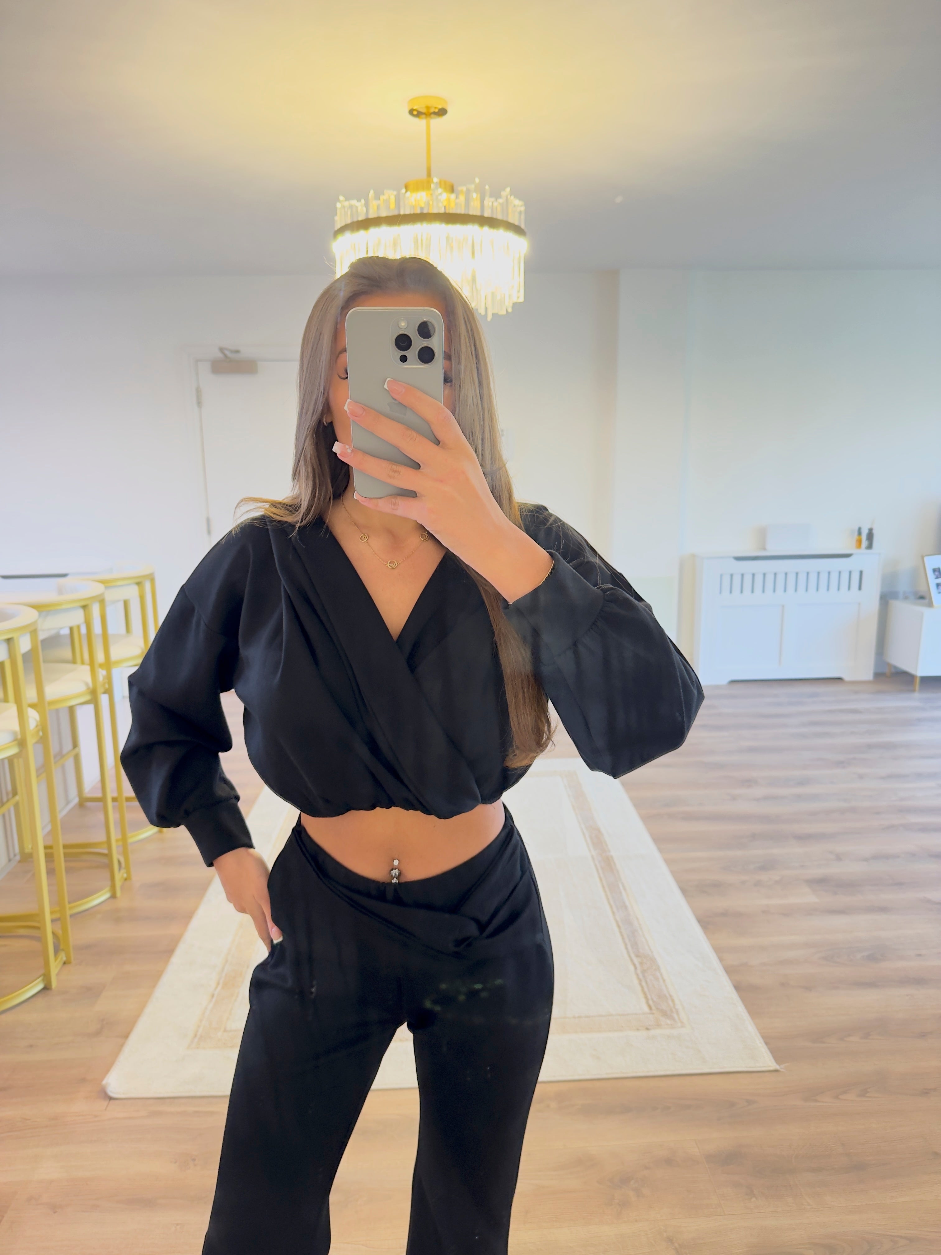 So Extra Luxe Wrap Over Lounge Set