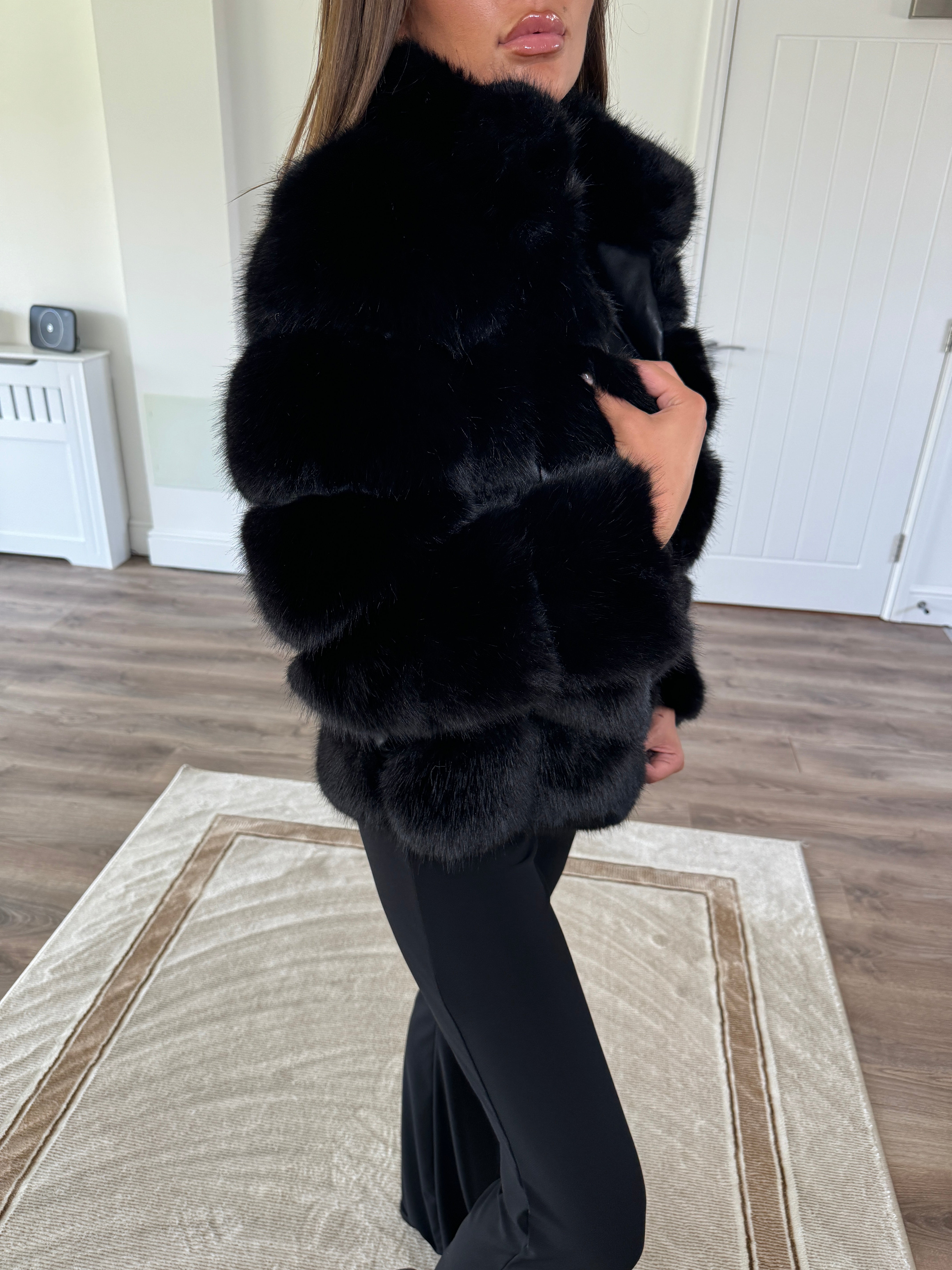 So Extra Luxury Collared Faux Fur