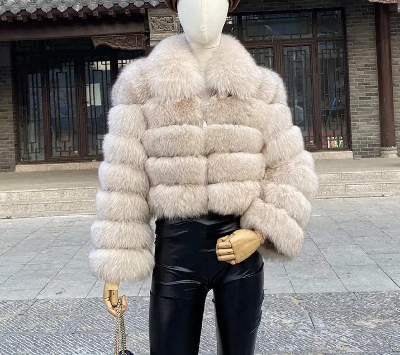 So Extra Luxury Collared Zip Fur Coat - So Extra